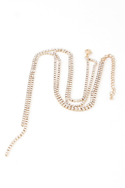 Dainty Layered Rhinestone Necklace