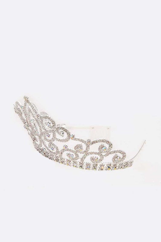 Large Statement Rhinestone Tiara