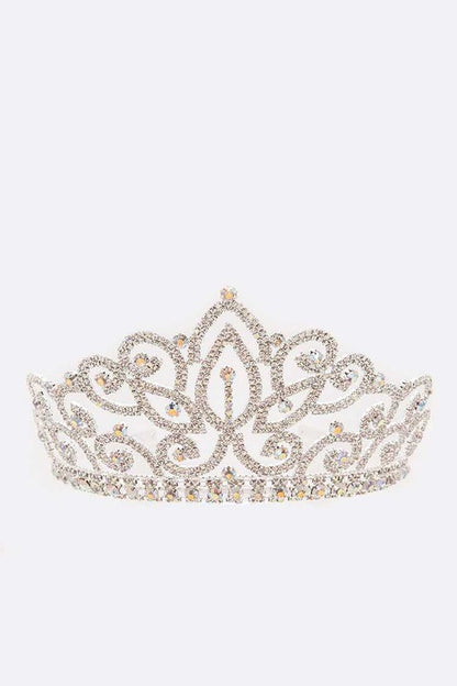 Large Statement Rhinestone Tiara