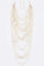 Mix Pearl Statement Layer Necklace Set