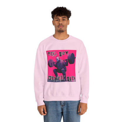 Leg Day Never Dies Sweatshirt | Unisex Heavy Blend™ Crewneck | Motivational Gym Apparel, Fitness Gift, Workout Clothing, Home Gym Style