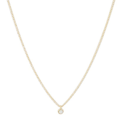 Opal Bezel Set Necklace