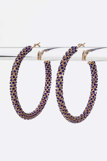 50 MM Iconic Rhinestone Hoops