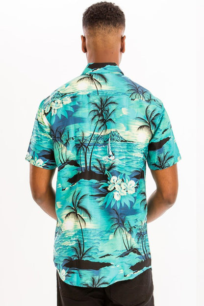 PRINT HAWAIIAN SHIRT