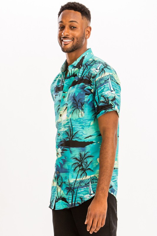 PRINT HAWAIIAN SHIRT