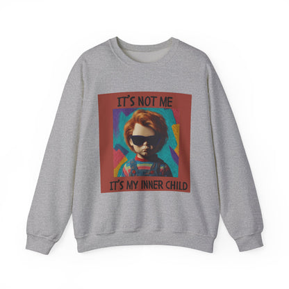 Chucky Inner Child Sweatshirt, Unisex Sweatshirt, Graphic Crewneck, Horror Aesthetic, Gift for Halloween, Cozy Casual Wear