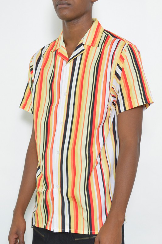 Mens Short Sleeve Button Down