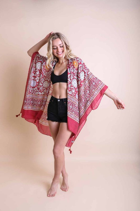 Touch of Morroco Tapestry Tassel Kimono