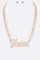 BLESS Crystal Necklace Set