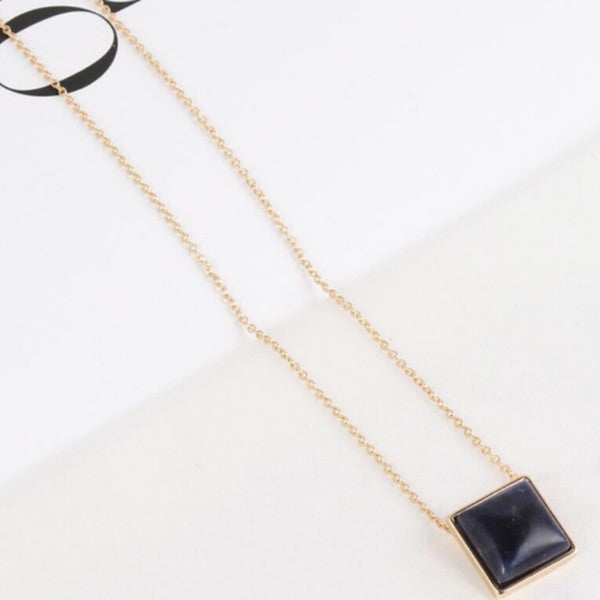 Square Drop Necklace