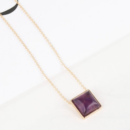 Square Drop Necklace