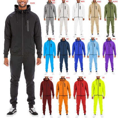 Mens Full Zip Sweat Pant Sweat Set