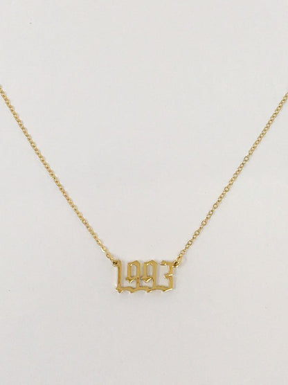 Birth Year Necklace