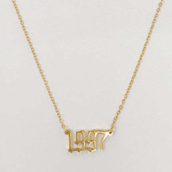 Birth Year Necklace