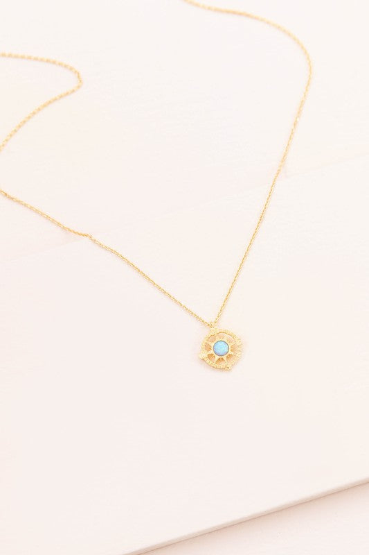 Pixum Compass Stone Necklace