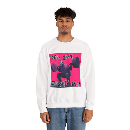 Leg Day Never Dies Sweatshirt | Unisex Heavy Blend™ Crewneck | Motivational Gym Apparel, Fitness Gift, Workout Clothing, Home Gym Style