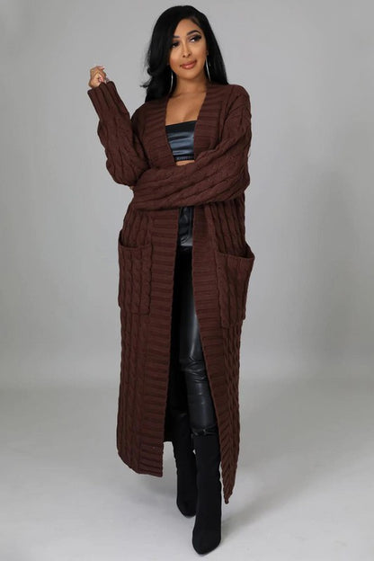 LONG MAXI SWEATER CARDIGAN