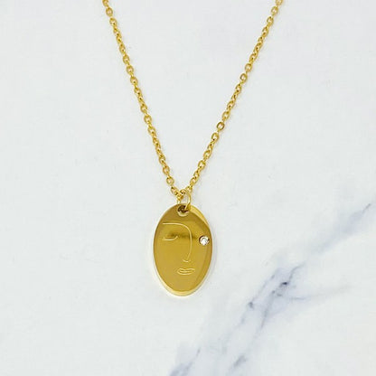 Oblong Face Necklace