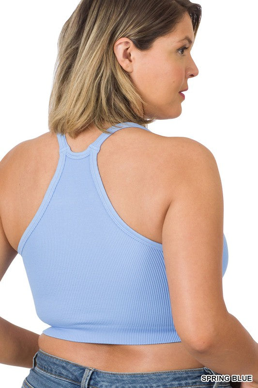 Plus Ribbed Seamless Cami Top