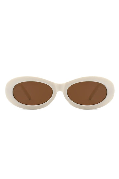 Oval Retro Narrow Small 90s Round Sunglasses