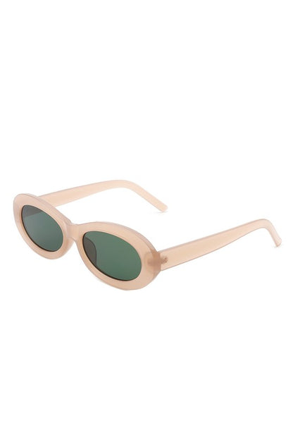 Oval Retro Narrow Small 90s Round Sunglasses