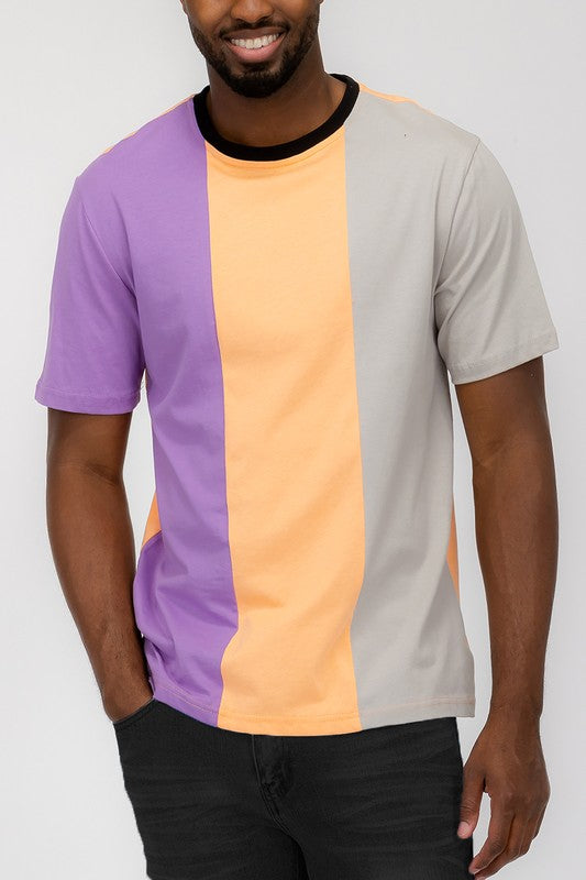 Weiv Mens Color Block T Shirt