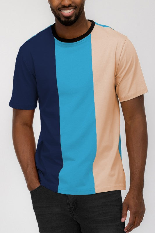 Weiv Mens Color Block T Shirt