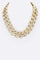 Crystal Pave Chunky Chain Iconic Necklace