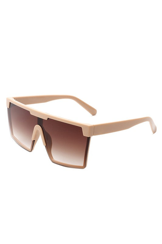 Oversize Square Flat Top Fashion Women Sunglasses