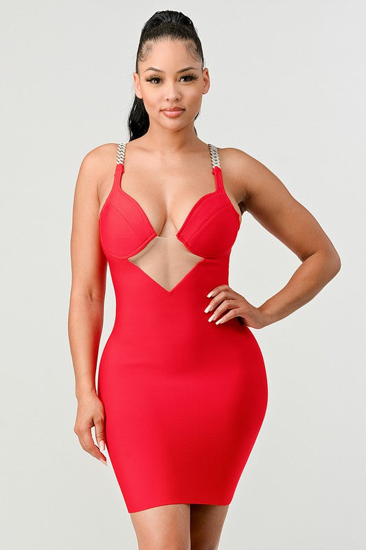 Linked Up Bandage Dress