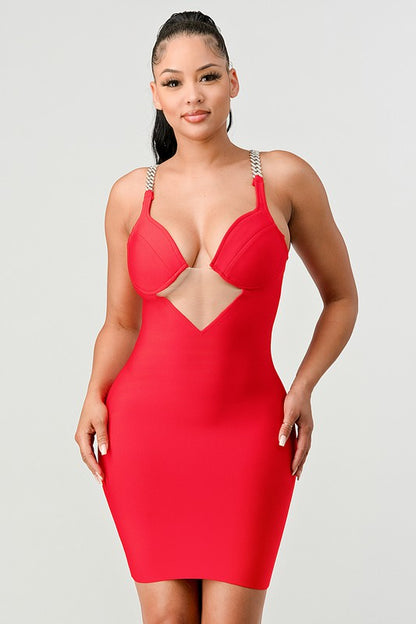 Linked Up Bandage Dress