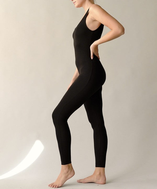 BAMBOO YOGA OVERALL NEW BLACK