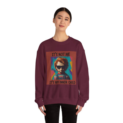 Chucky Inner Child Sweatshirt, Unisex Sweatshirt, Graphic Crewneck, Horror Aesthetic, Gift for Halloween, Cozy Casual Wear