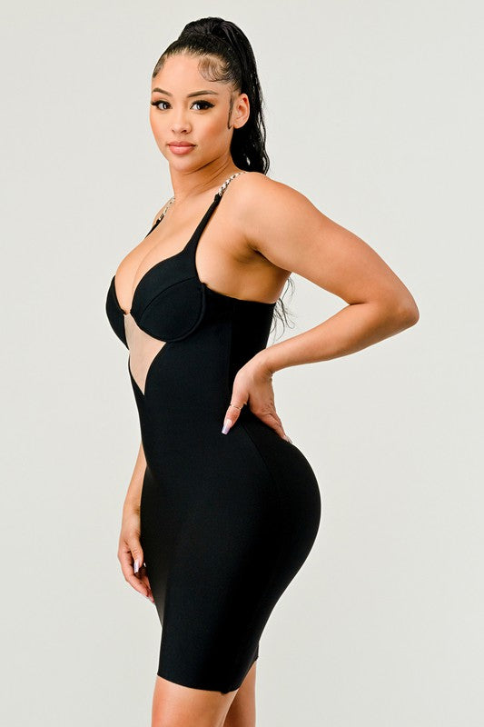 Linked Up Bandage Dress