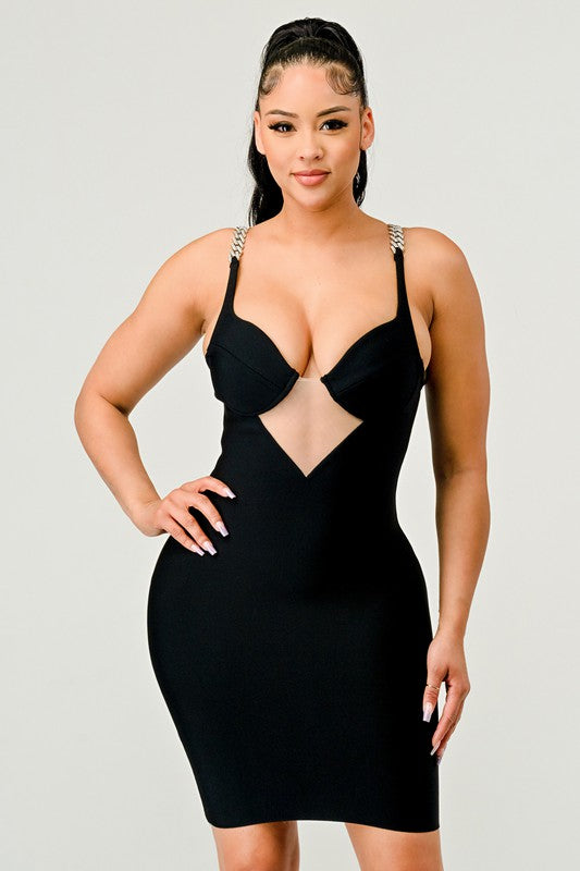 Linked Up Bandage Dress