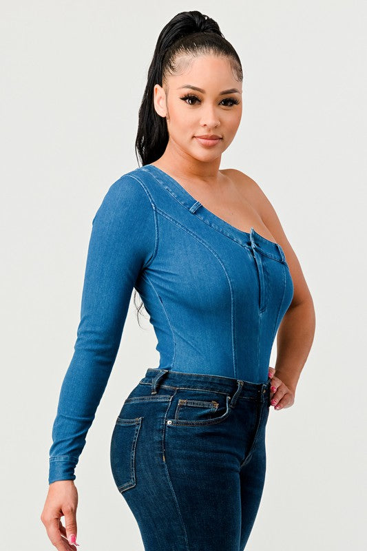 DENIM BODYSUIT