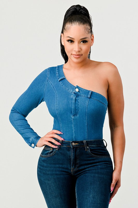 DENIM BODYSUIT