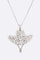 Cubic Zirconia Cowboy Hat Pendant Necklace