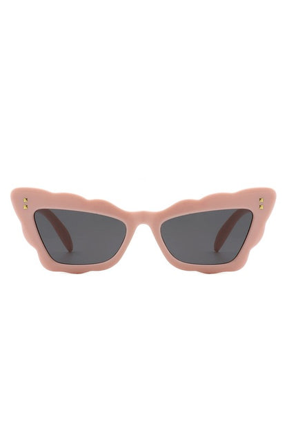 Irregular Wavy Fashion Cat Eye Sunglasses