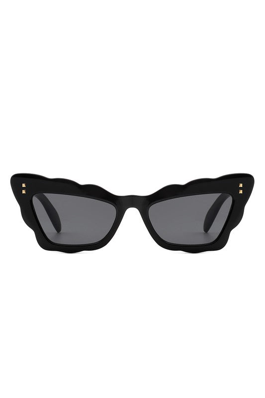 Irregular Wavy Fashion Cat Eye Sunglasses