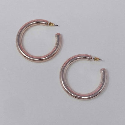 Colored Tube Hoop Earrings