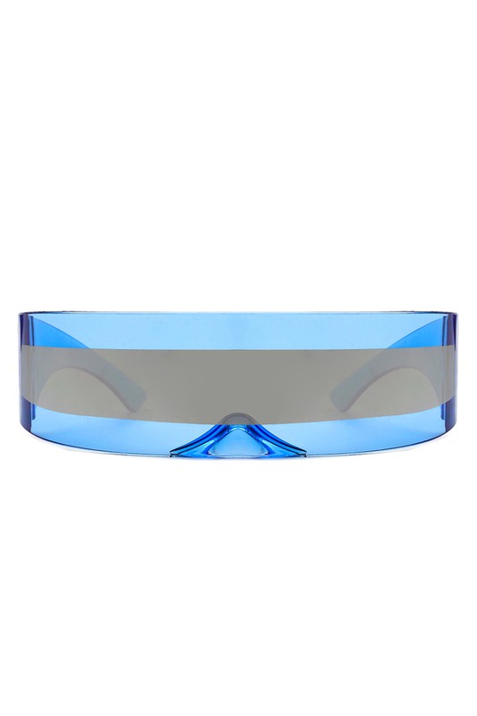 Futuristic Shield Translucent Cyclops Sunglasses