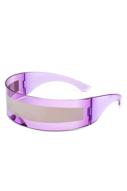 Futuristic Shield Translucent Cyclops Sunglasses