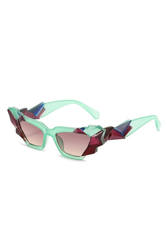 Geometric Irregular Cat Eye Fashion Sunglasses