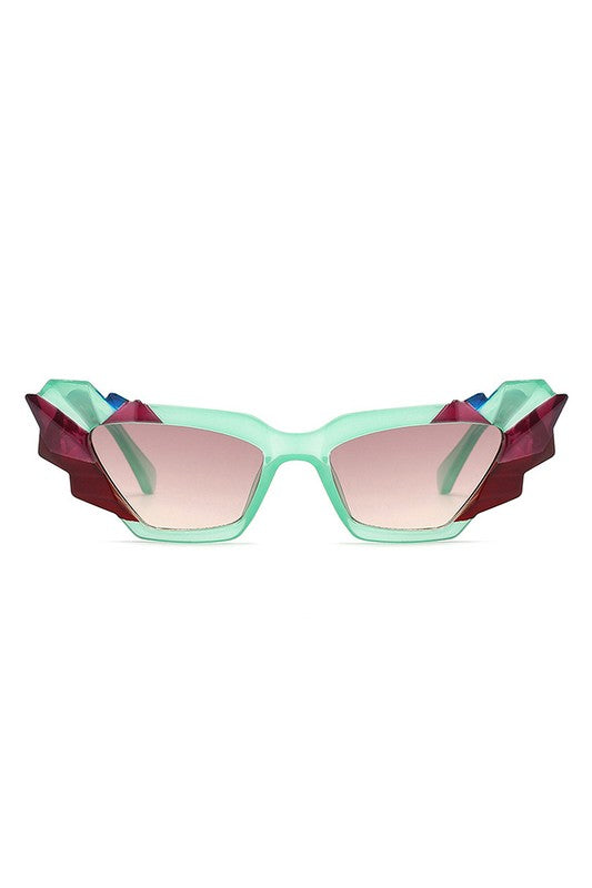 Geometric Irregular Cat Eye Fashion Sunglasses