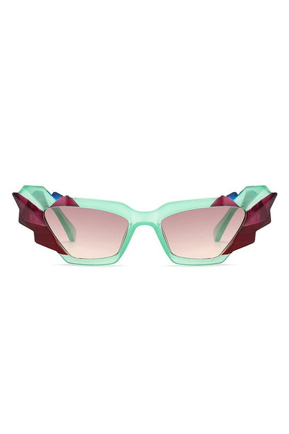 Geometric Irregular Cat Eye Fashion Sunglasses