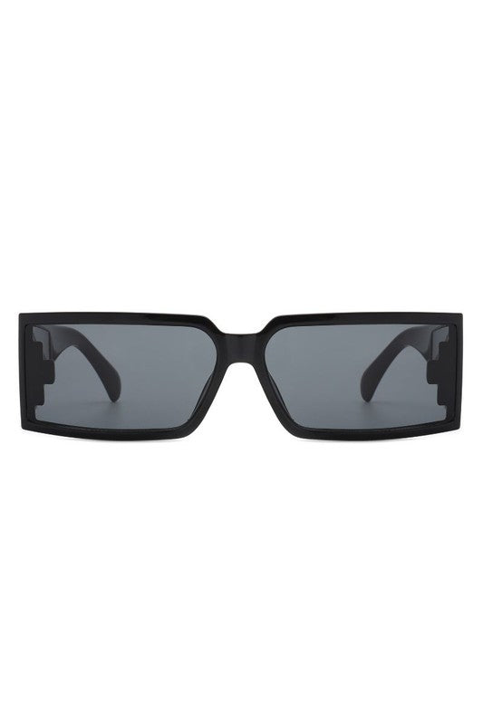 Rectangle Retro Square Wrap Around Sunglasses