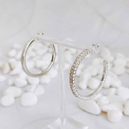 Plain Or Shine Reversible Hoop Earrings