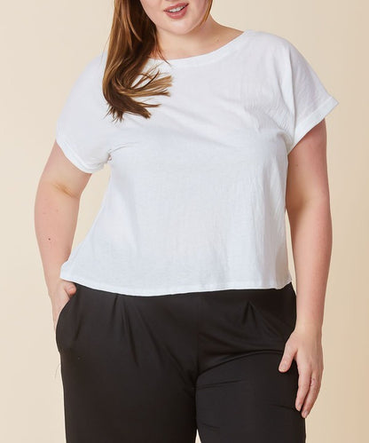 RECYCLED COTTON CROP CURVY SIZE