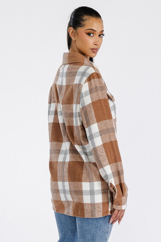 Boyfriend Oversized Soft Flannel Shacket